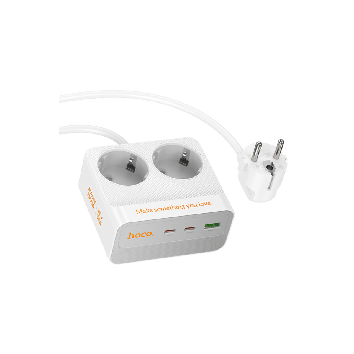 Hoco. AC27 Descanso 5in1 2M 2500W Priz Dönüştürücü